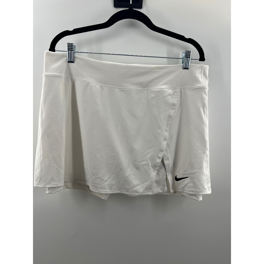Nike Court Dri-FIT Victory Tennis Skirt White Slim Fit Skort CV4729-100 XL